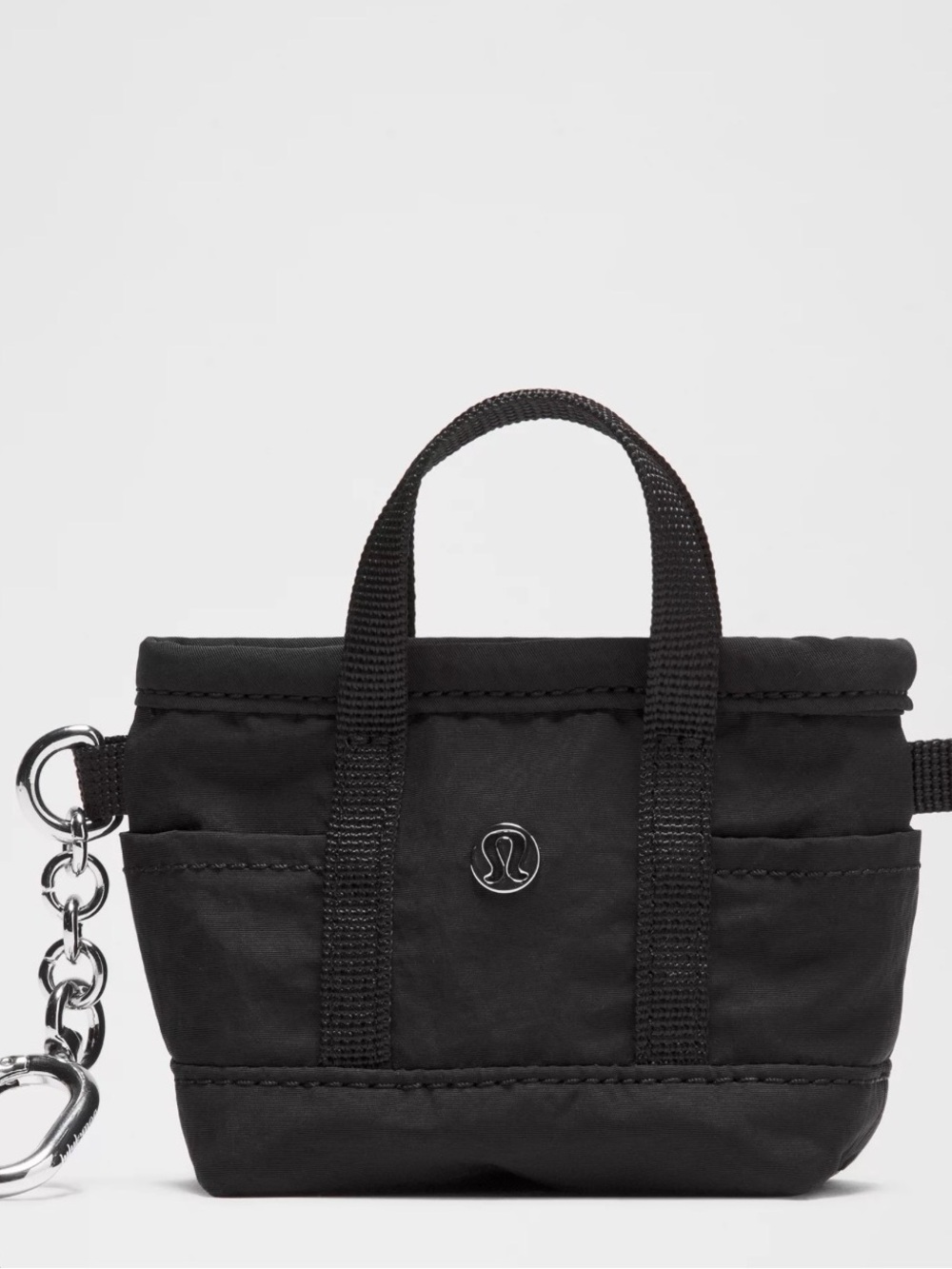 Lululemon Black Mini Tote Keychain
